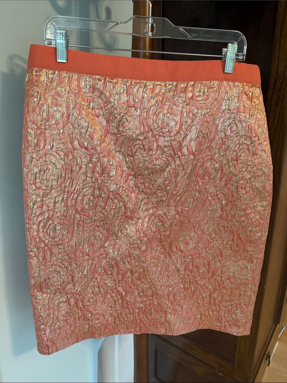 Beautiful Metallic J. Crew Pencil Skirt